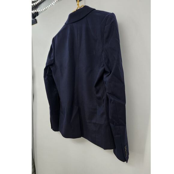 J. Crew 1035 Super 120's Navy 100% Virgin Wool Blazer Classic Timeless Size 8 - Picture 6 of 12
